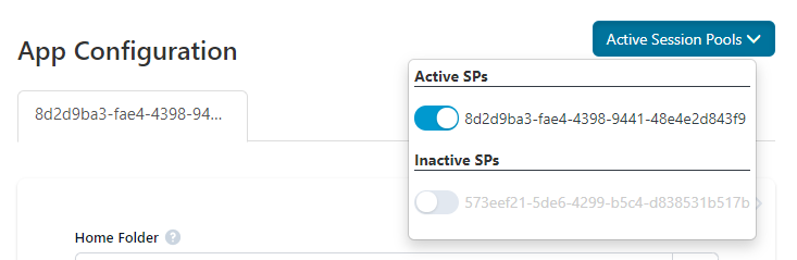 Session Pool Selector